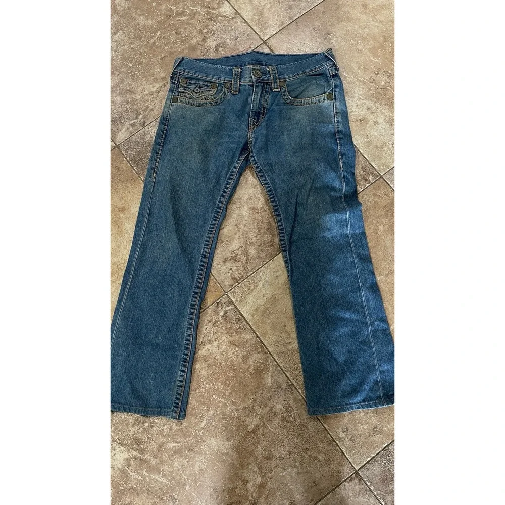 TRUE RELIGION STRAIGHT FLAP POCKET‎ MENS JEANS SZ 31